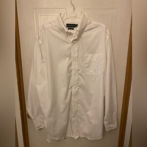 Lauren Ralph Lauren White Men's Button-Down Dress Shirt